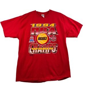 Competitor Houston Rockets Mens XL Red 1994 NBA Champs Vintage T Shirt
